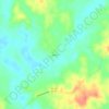 Mapa topográfico Huron, altitude, relevo