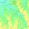 Mapa topográfico Punggur, altitude, relevo