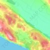 Mapa topográfico Vignje, altitude, relevo