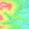 Mapa topográfico Le Quincieux, altitude, relevo