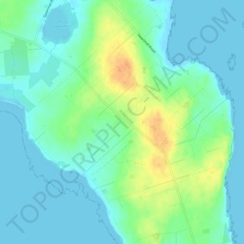 Mapa topográfico Skelwick, altitude, relevo