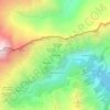 Mapa topográfico Alpe Andolla, altitude, relevo