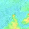 Mapa topográfico La Garette, altitude, relevo