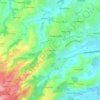 Mapa topográfico la Grippière, altitude, relevo