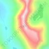 Mapa topográfico Quartzite Mountain, altitude, relevo