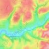 Mapa topográfico Champanon, altitude, relevo