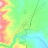 Mapa topográfico La Sierra, altitude, relevo