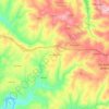 Mapa topográfico Vale da Vinha, altitude, relevo