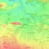 Mapa topográfico Ciampea, altitude, relevo