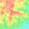 Mapa topográfico La Rinais, altitude, relevo