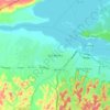 Mapa topográfico San Benito, altitude, relevo