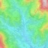 Mapa topográfico Brancilione, altitude, relevo