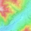 Mapa topográfico Villaret d'en Haut, altitude, relevo