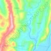 Mapa topográfico Cabarsican, altitude, relevo