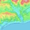 Mapa topográfico Pissarotta, altitude, relevo