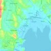 Mapa topográfico Morong, altitude, relevo