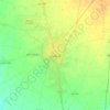 Mapa topográfico Gujranwala, altitude, relevo