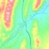 Mapa topográfico Cazon, altitude, relevo