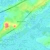 Mapa topográfico Le Domaine, altitude, relevo