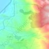 Mapa topográfico Pezuela, altitude, relevo