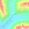 Mapa topográfico Lhonak, altitude, relevo