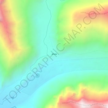 Mapa topográfico Lhonak, altitude, relevo