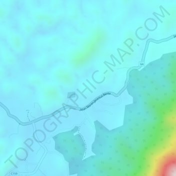 Mapa topográfico Malay Peninsula, altitude, relevo