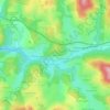 Mapa topográfico Mallaret, altitude, relevo