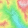 Mapa topográfico Kurzras - Maso Corto, altitude, relevo