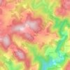 Mapa topográfico La Faurie, altitude, relevo