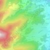Mapa topográfico Les Plâtres, altitude, relevo