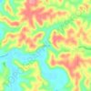 Mapa topográfico Little Garner, altitude, relevo