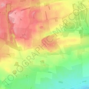 Mapa topográfico Ingoe, altitude, relevo