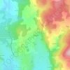 Mapa topográfico Le Rouget, altitude, relevo