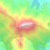 Mapa topográfico Cerro Capaollanca, altitude, relevo