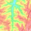Mapa topográfico Outeirada, altitude, relevo