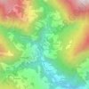 Mapa topográfico Hile, altitude, relevo