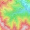 Mapa topográfico Le Libaret, altitude, relevo