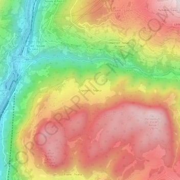 Mapa topográfico Tagusens - Tagusa, altitude, relevo