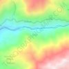 Mapa topográfico Pindo, altitude, relevo