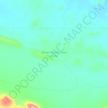 Mapa topográfico Eliwana Exploration Camp, altitude, relevo
