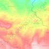 Mapa topográfico Kiarapedes, altitude, relevo