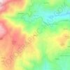 Mapa topográfico Aveleiras, altitude, relevo