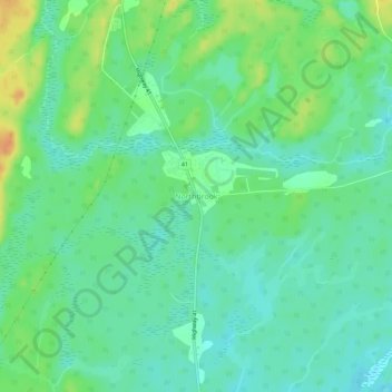 Mapa topográfico Northbrook, altitude, relevo