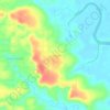 Mapa topográfico Sri Nanti, altitude, relevo