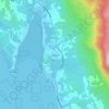 Mapa topográfico Quillaipe, altitude, relevo