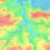 Mapa topográfico Pouldavid, altitude, relevo