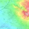 Mapa topográfico Les Peux, altitude, relevo