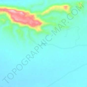 Mapa topográfico Than, altitude, relevo