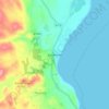Mapa topográfico Sandhead, altitude, relevo